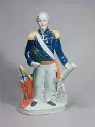 Staffordshire figuur van Sir James Dundas, c.1854